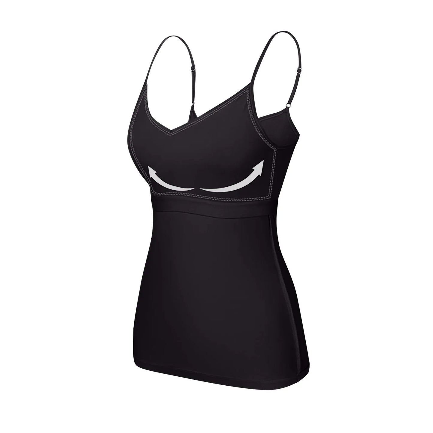 Sous-vêtements pour femmes avec bas et coussinet de poitrine, sans anneau en acier, Sexy, surdimensionné, couleur unie, Camisole polyvalente pour quatre saisons