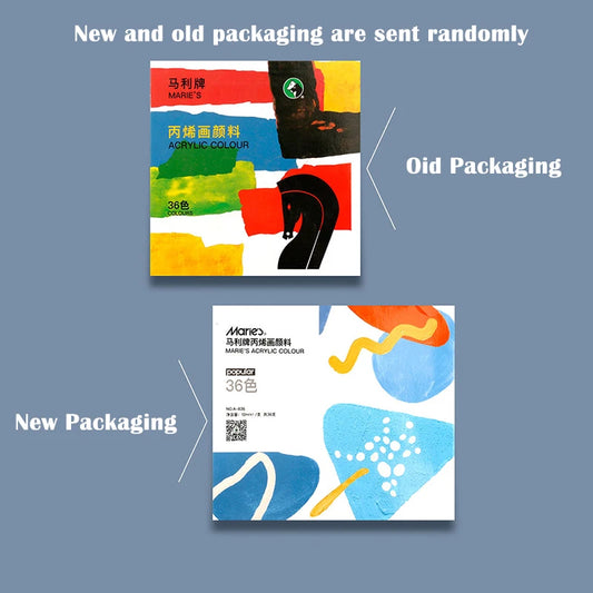 Ensemble de peintures acryliques professionnelles 12/18/24/36 couleurs, 12ML, peint à la main, dessin mural, artisanat, peinture, Pigment, fournitures d'art