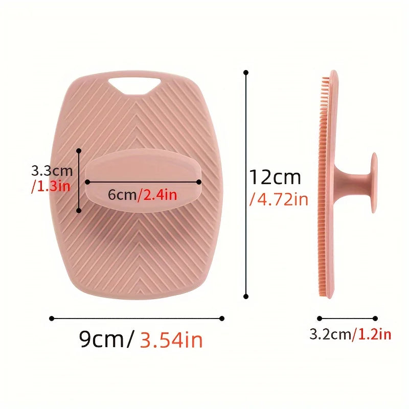 Exfoliant pour gentleman – Poignée ergonomique antidérapante, épurateur corporel en silicone souple pour une exfolie douce, facile à nettoyer et à rincer
