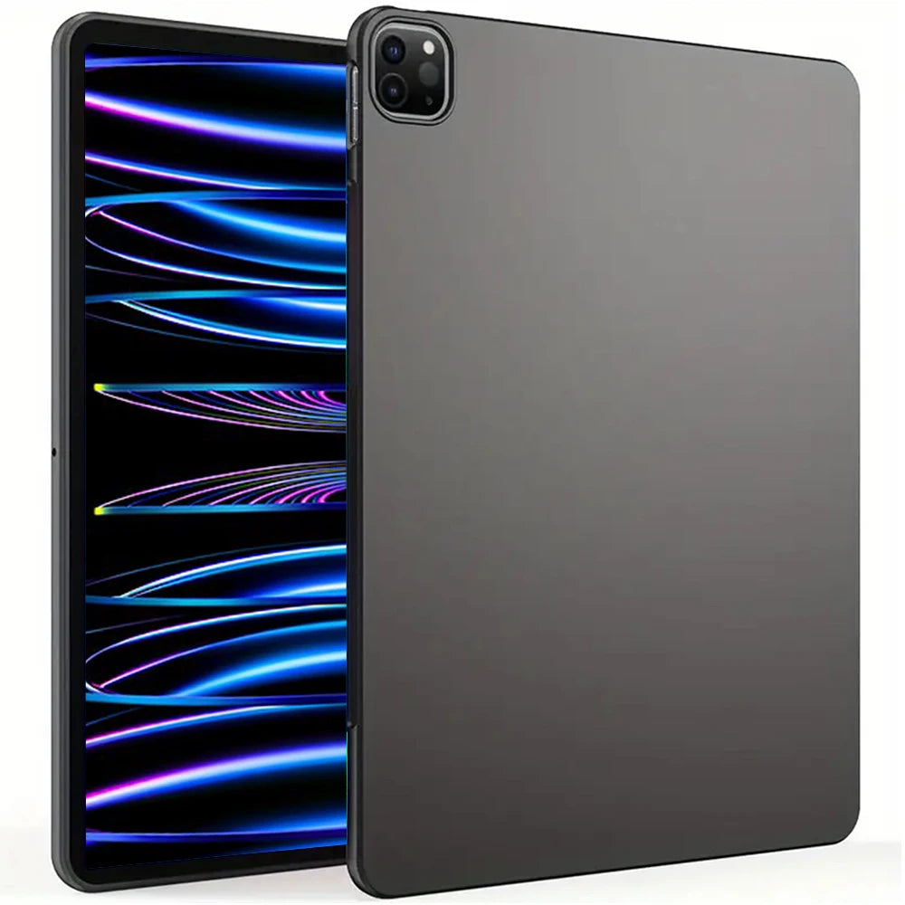 Coque arrière noire en Silicone souple pour tablette IPad Air Pro