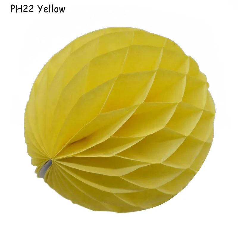 Boule décorative en papier nid d'abeille, 5 pièces/lot, 10/15cm, fleur Pastel, décoration de fête d'anniversaire pour mariage, enfant, fournitures de réception-cadeau pour bébé 8Z