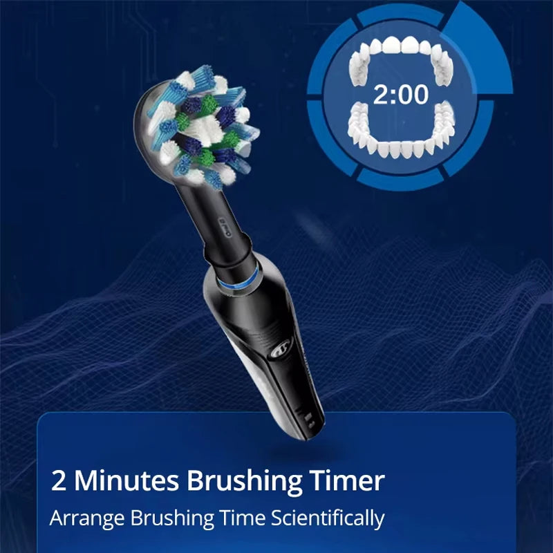 Brosse à dents électrique Oral B originale PRO 4000, capteur de pression 3D, nettoyage quotidien des gencives, soins de blanchiment, Modes douces et sensibles