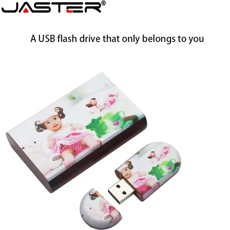clé USB JASTER en bois graver