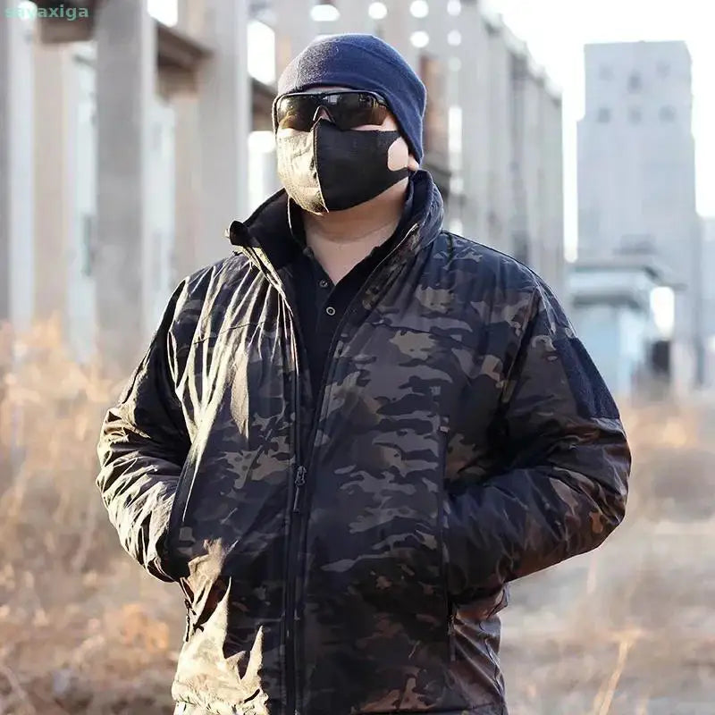 Veste d'hiver de niveau 7, doudoune tactique militaire pour hommes, coupe-vent chaud et imperméable, manteau Parkas de chasse et de randonnée, armée