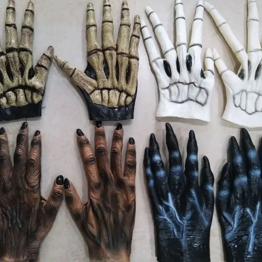 Gants de loup-garou d'halloween, Costume de Cosplay de fête de griffe de loup d'horreur de Festival fantôme
