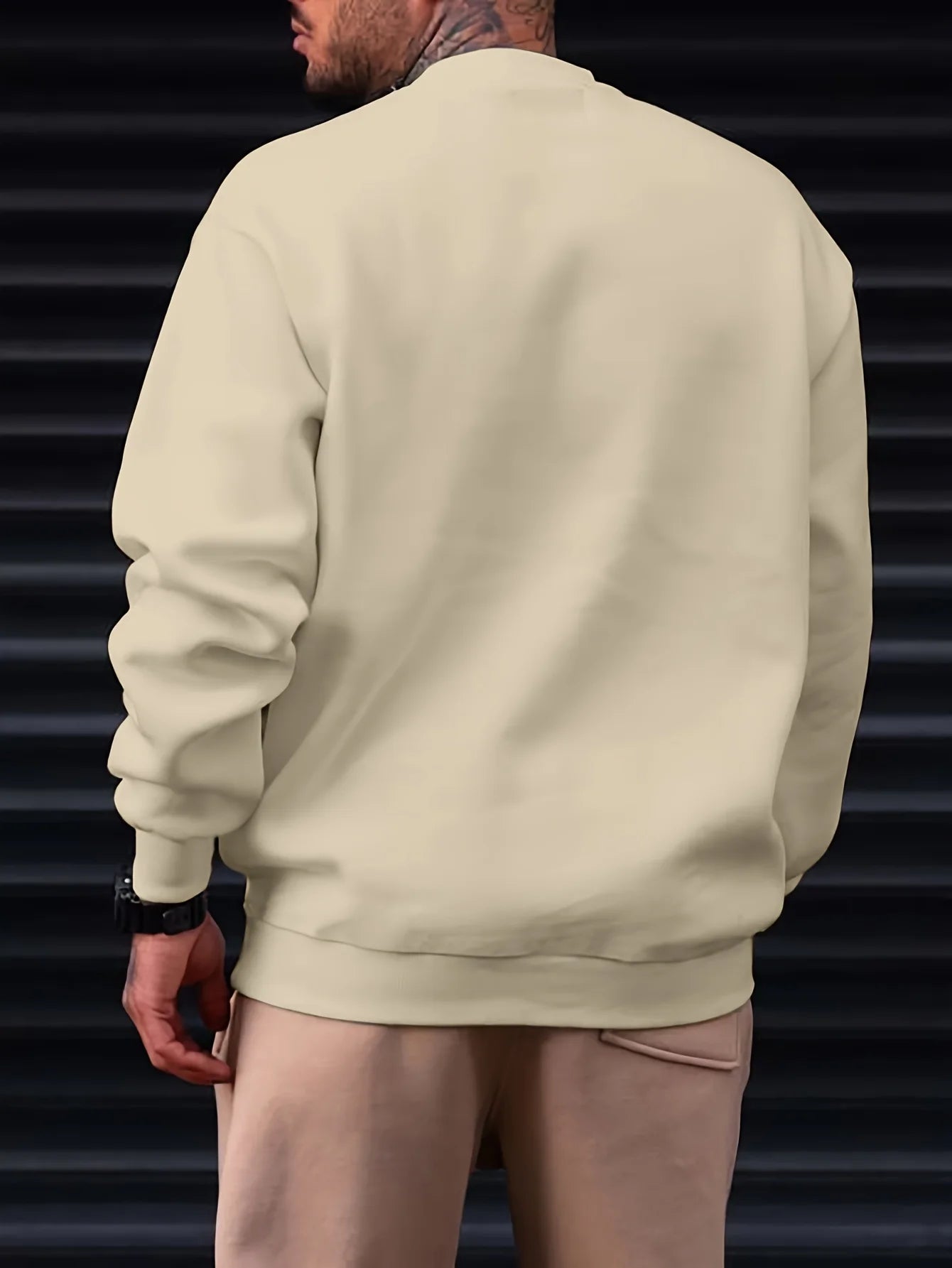 Sweat-shirt à manches longues et col rond pour homme, ample et décontracté, imprimé MILANO ITALIA, à la mode, automne et hiver