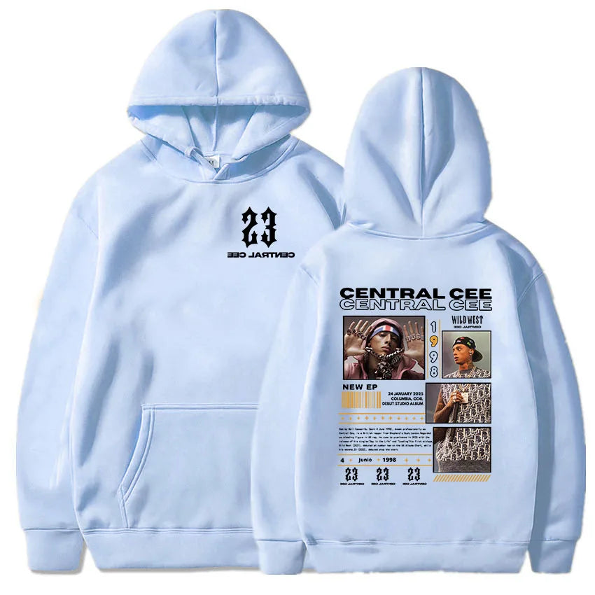 Central Cee-Sweats à capuche College, manches longues, pulls à capuche, streetwear, impression évasée, vêtements de mode, unisexe, CAN'T RUSH GREATNESS
