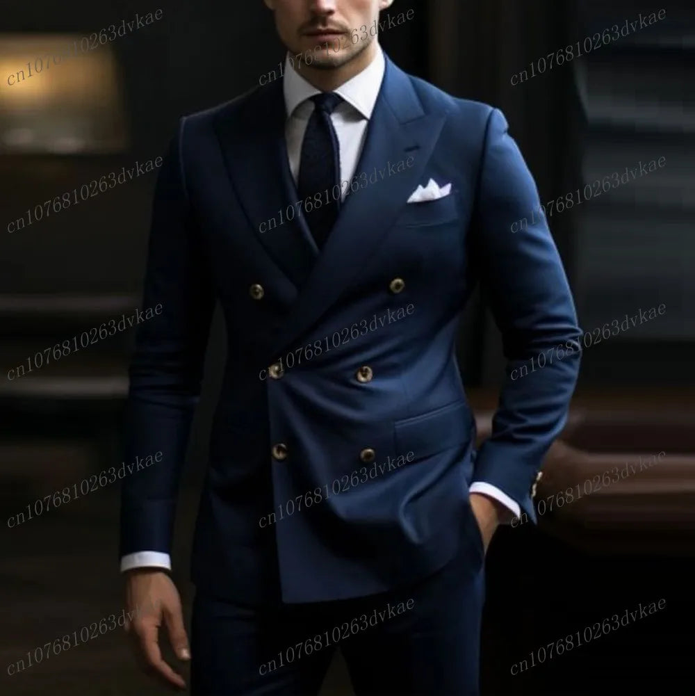 Nouveau Orange mode affaires hommes costume marié Groomsman fête de mariage bal mâle Occasion formelle Tuxedos 2 pièces ensemble Blazer pantalon