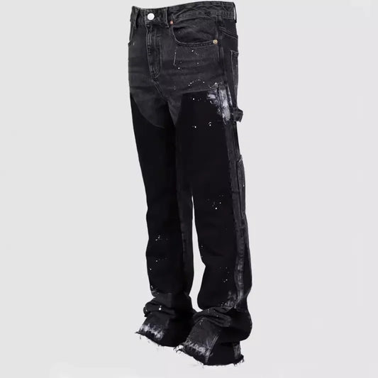 Jean délavé hommes Vintage longueur cheville pantalon taille moyenne poches bouton fermeture éclair mouche en détresse Denims Streetwear pantalon droit