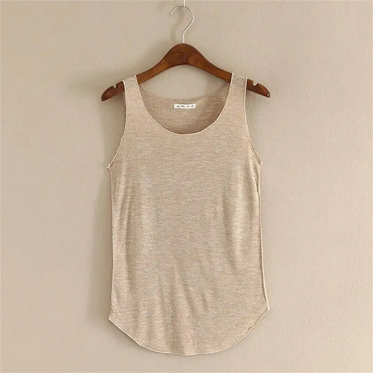 Débardeur de Fitness d'été-T-Shirt ample en coton, grande taille, col rond, Slim, hauts à la mode pour femmes, tenue décontracté