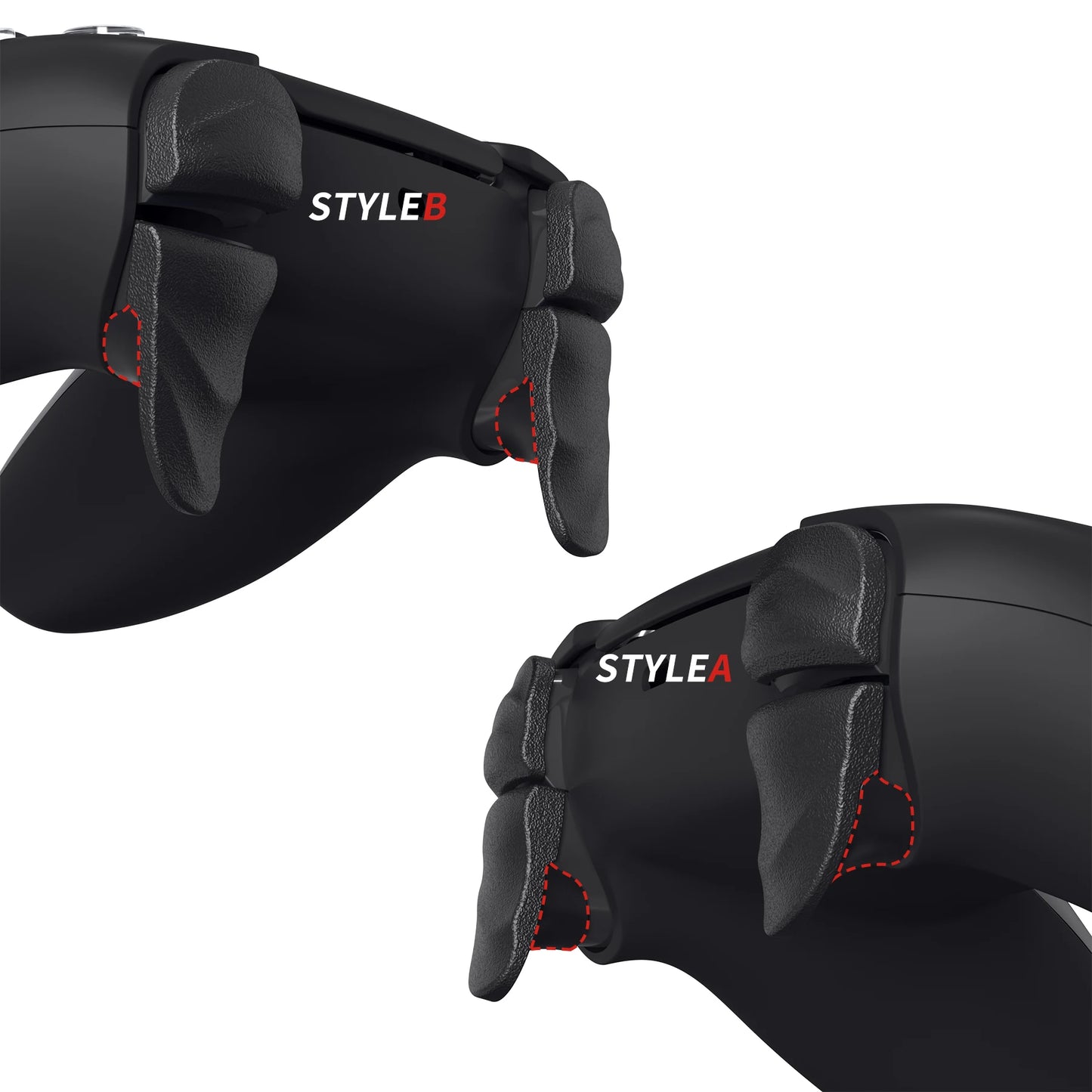 PlayVital DUNE-Launched Button Extension Kit, Trigger Stop, PS5 Controller, PS Portal, PS5 Edge, 3 Colors, 2 Pairs
