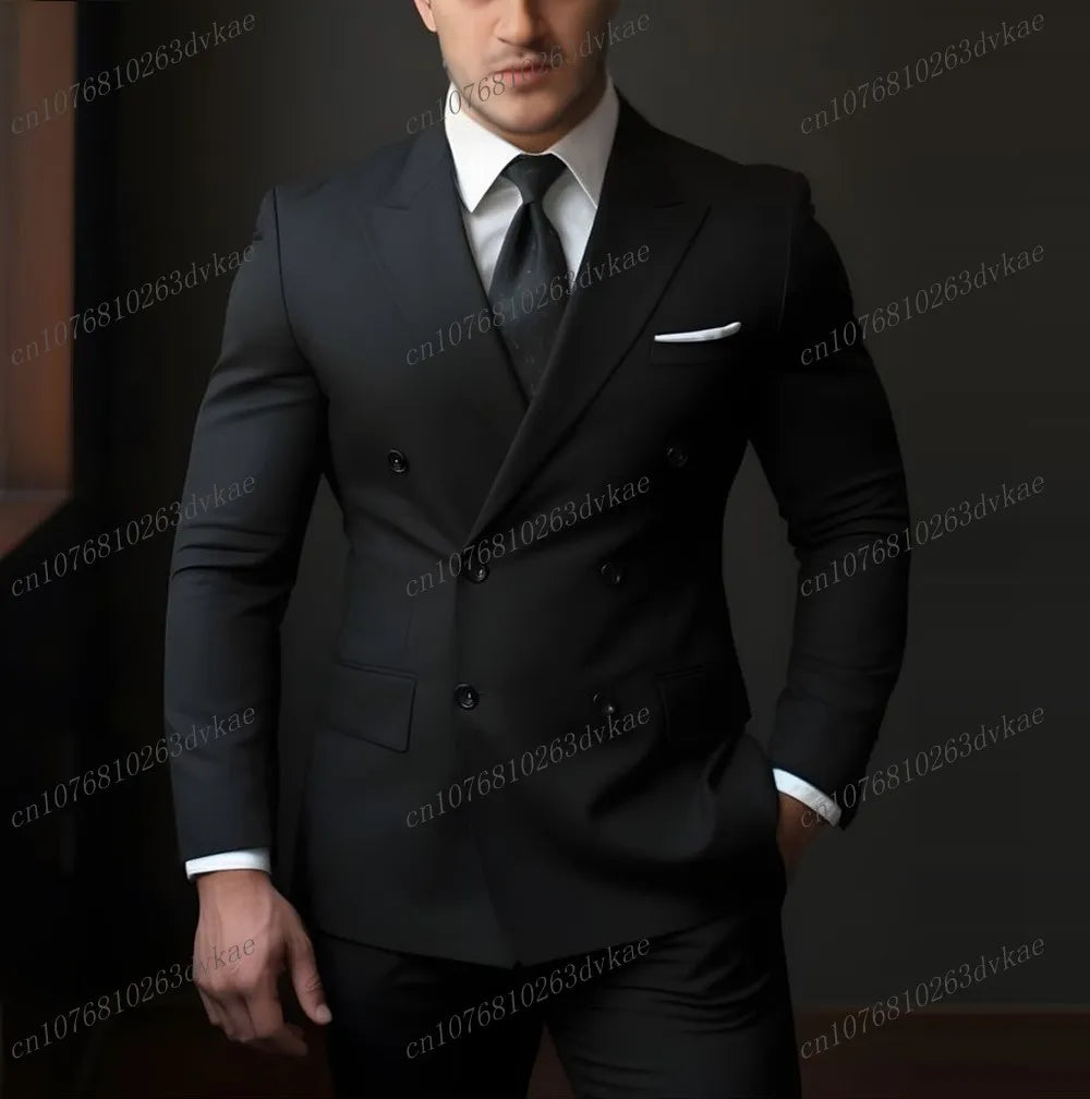 Nouveau Orange mode affaires hommes costume marié Groomsman fête de mariage bal mâle Occasion formelle Tuxedos 2 pièces ensemble Blazer pantalon