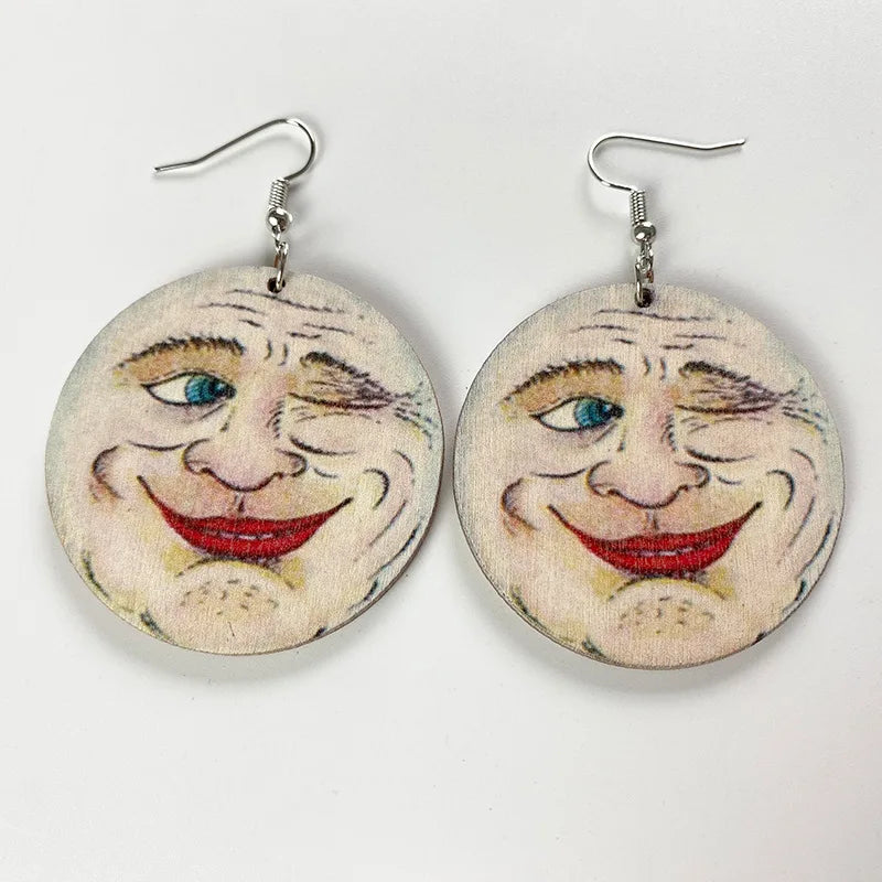 Boucles d'oreilles en acrylique JeTassel pour femmes, flammes européennes, gouttes, coeur, crâne, lame de chat, bijoux punk, gels de poisson, étoile
