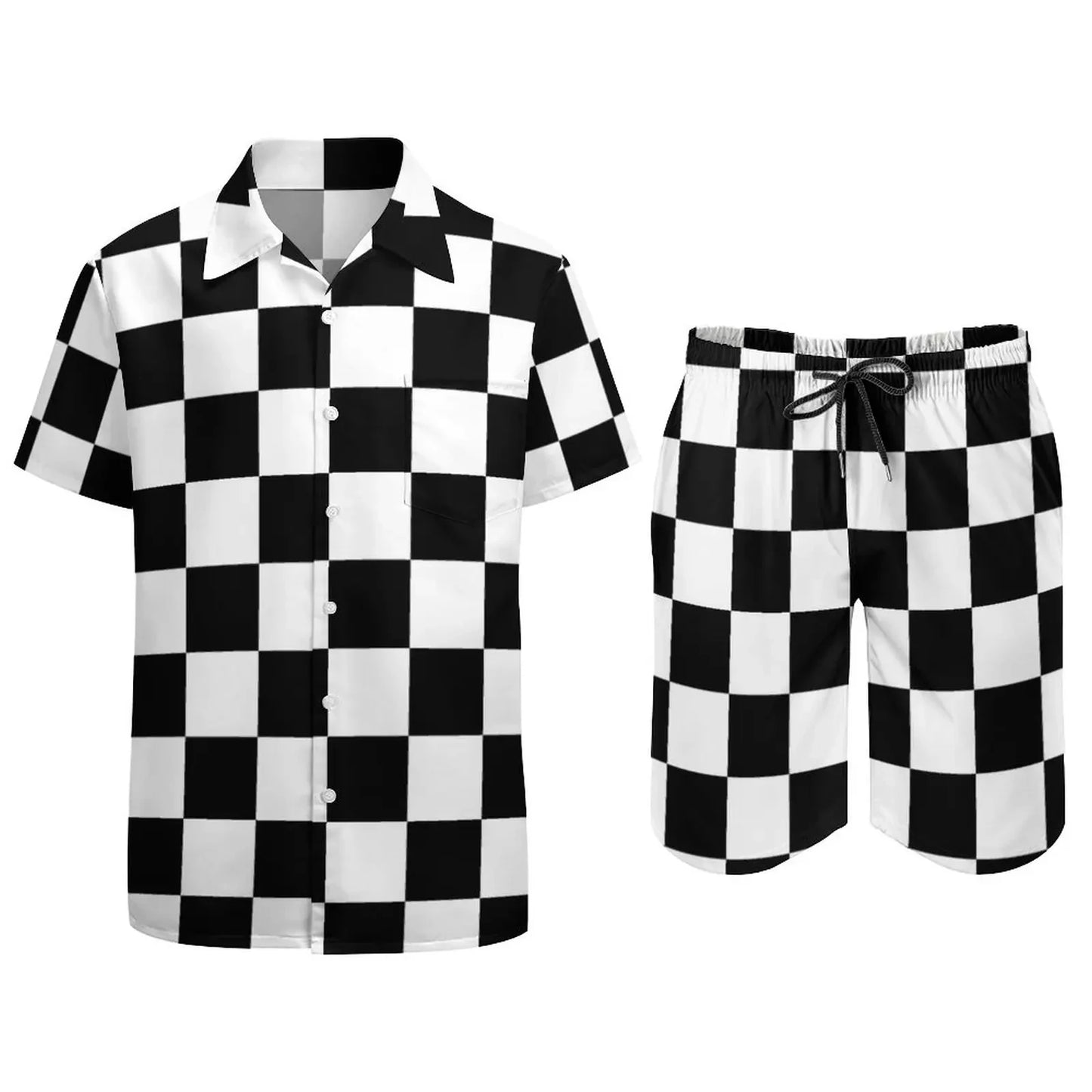 Ensemble champignon magique psychédélique pour hommes, chemise décontractée imprimée en 3D, short de plage surdimensionné, ensemble 2 pièces, costumes hawaïens pour vacances