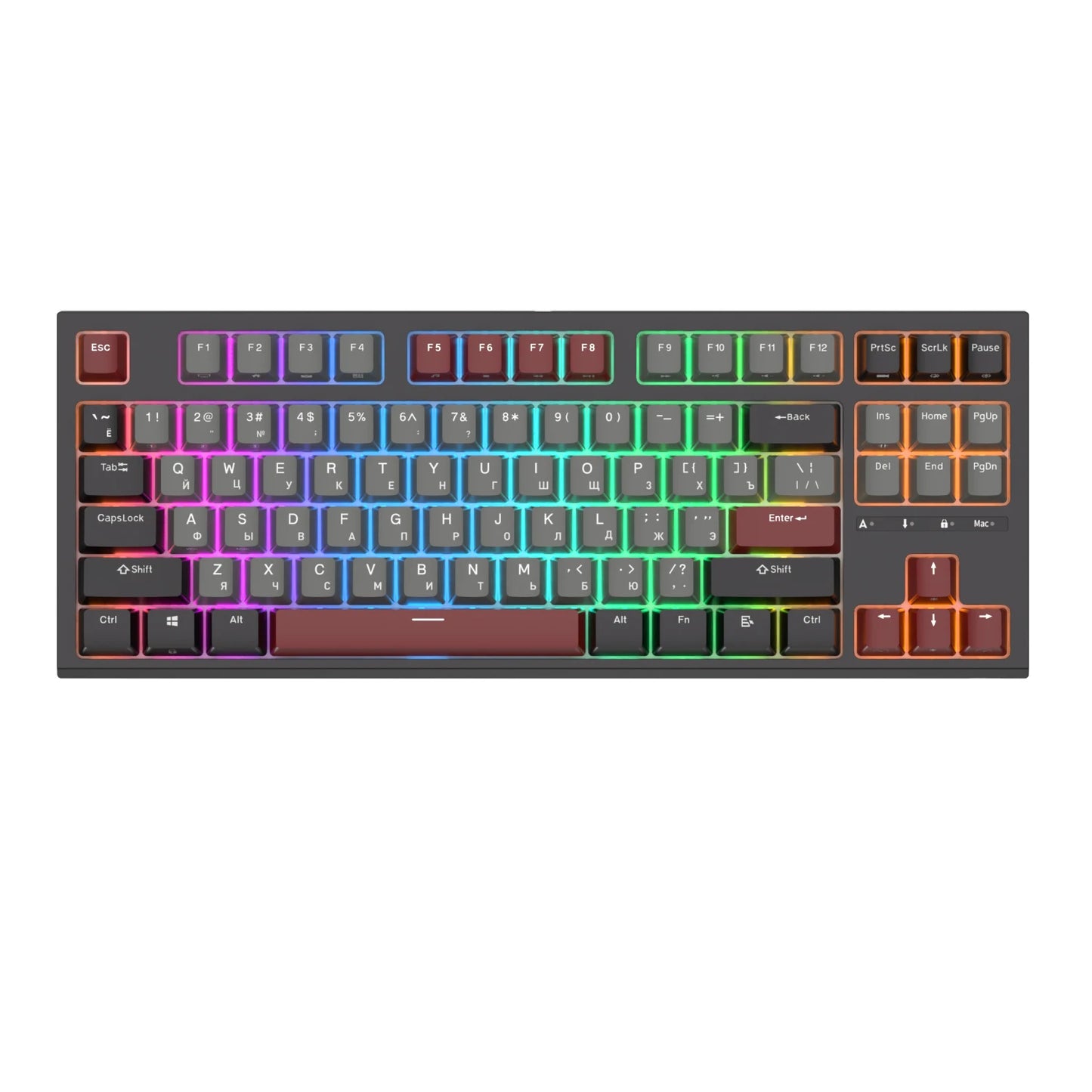 RK ROYAL KLUDGE R87 -Clavier mécanique français 87 touches rétroéclairé RVB, clavier de jeu filaire échangeable à chaud, touches personnalisées