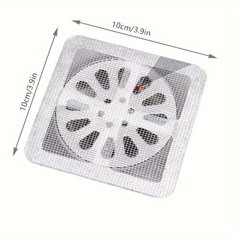 10pcs bathroom hair filter hair screen Toilet sewer filter Kitchen anti-clogging anti-insect self-adhesive floor drain sticker.