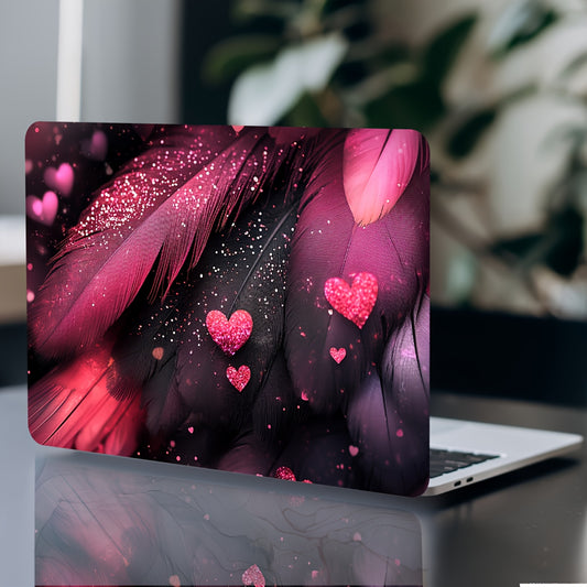 Vinyl Laptop Shell Love Feather Stickers, 2pcs/Set,