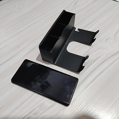 1pc wall mounted hair dryer stand, bathroom organizer stand, hands-free hair dryer stand, suitable for small to large dryers, space saving storage accessories