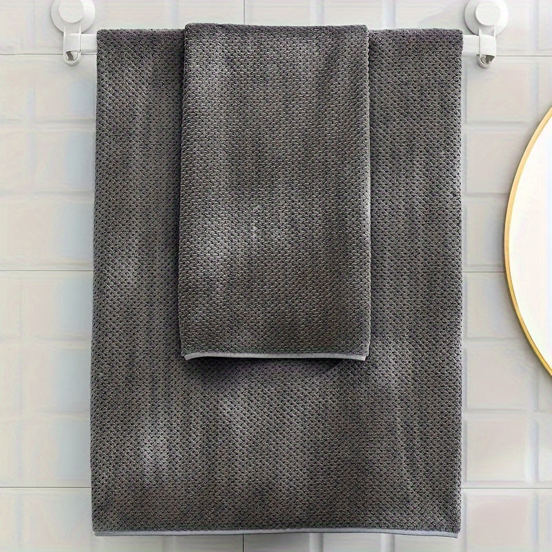 4pcs Luxury Pineapple Mesh Towel Set - Ultra Absorbent, Quick Dry, Super Soft & Skin-Friendly Bathroom Towels - Ideal for Home Use