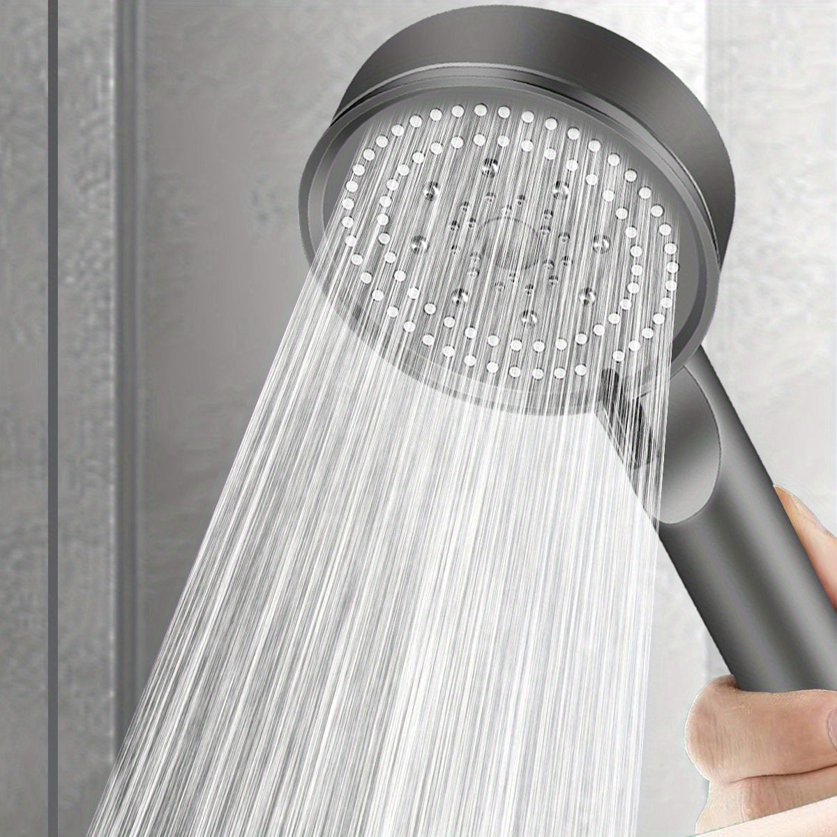 High-Pressure Adjustable Shower Head with 5 Modes - Versatile Daily Spray Nozzle for Enhanced Bathing Experience, Essential Bathroom Accessory, Christmas/Halloween Gift Decoration