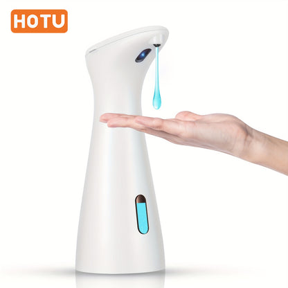 1pc HOTU Automatic Soap Dispenser, Touchless Infrared Sensor, Hands-Free Freestanding Operation, Phthalate-Free Plastic, Battery Operated (4xAAA Not Included), for Kitchen Bathroom Hotel