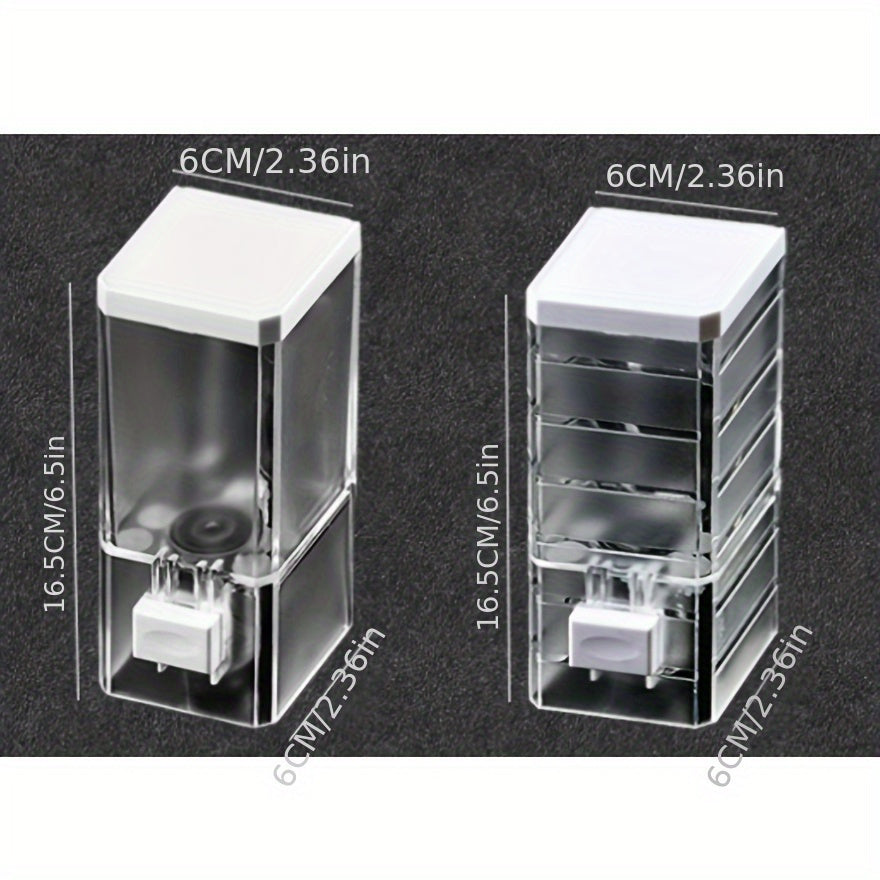 Easy-Install Wall-Mounted Soap Dispenser - Rust-Proof, No Drilling Required, Perfect for Hand Soap & Shampoo - Space-Saving Bathroom Accessory, Utility Hooks