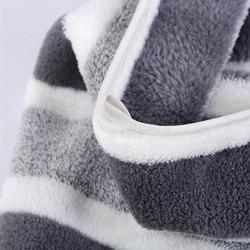 Striped Quick-Dry Towel Set, Absorbent, Durable, Reusable Polyester, for Bathroom, Beach, Spa - Luxury Interior & Exterior Decor Towels