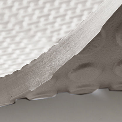 Gray Textured Anti-Slip Shower Mat with Drainage Channels - Waterproof PVC Bathroom Rug for Enhanced Safety and Comfort, Durable and Easy to Clean, Bathroom Mat