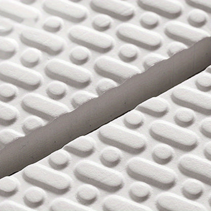 Gray Textured Anti-Slip Shower Mat with Drainage Channels - Waterproof PVC Bathroom Rug for Enhanced Safety and Comfort, Durable and Easy to Clean, Bathroom Mat