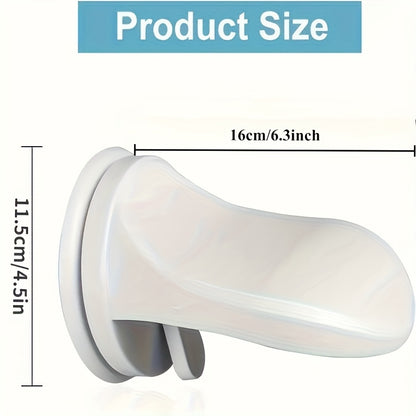 1pc Strong Suction Bathroom Foot Pedal Pad - Easy to, No-Punch Design for Effortless Installation - Single Piece Bathroom Accessory for Added Convenience