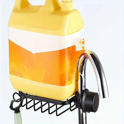 Versatile Aluminum Shower Caddy - Space-Saving Bathroom Organizer with Hooks for Soap, Toiletries & More