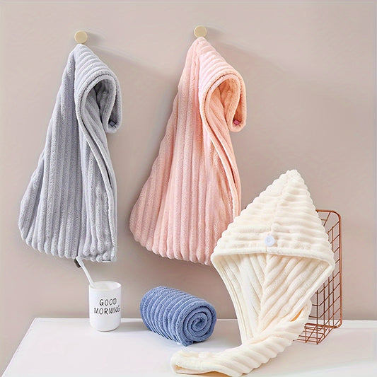 Luxurious Softness Hair Towel Wrap for Women - Ultra-Absorbent, Quick-Drying, No Blow Needed, Gentle on Hair, Perfect for Bathroom Essentials and Daily Use