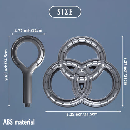 2pcs Upgraded High-Pressure Handheld Shower Set, ABS Material Including 9.25-inch Rainfall Head for a Better Bathing Experience, Bathroom Accessories