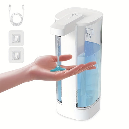 380ml Rechargeable Bathroom Liquid Dispenser Touchless Automatic Foaming Hand Soap Bottle Kitchen Detergent Dispenser