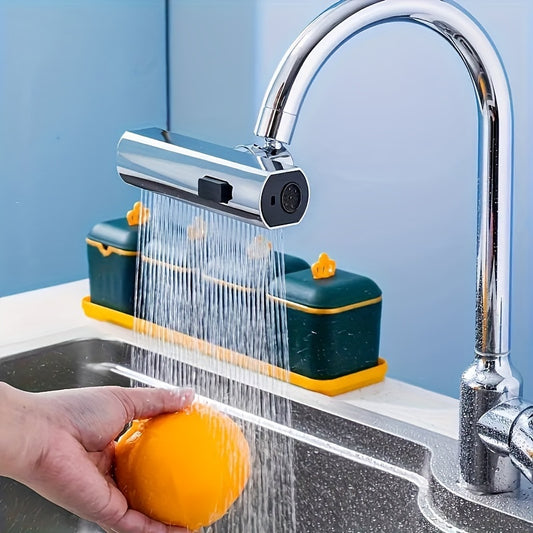 1pc Universal 3-Way Water Outlet Faucet Adapter, ABS Material, Easy Installation, No Electricity Needed, Bathroom Sink Accessory, Multi-Functional Dispenser