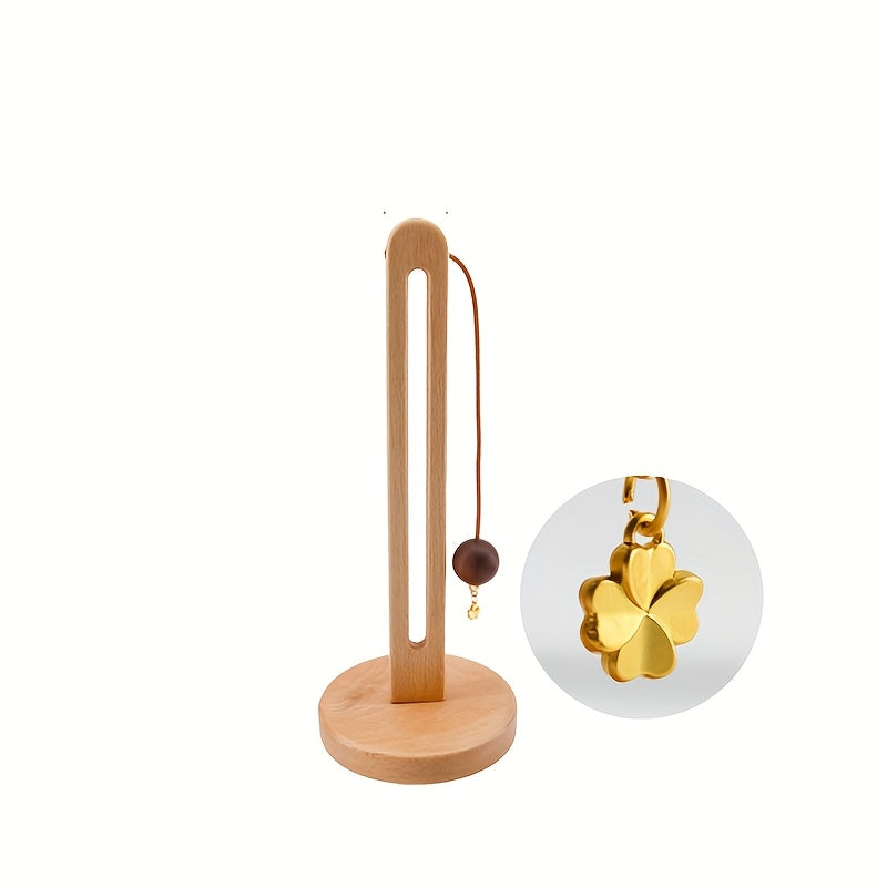 Porte essuie-tout vertical en bois massif