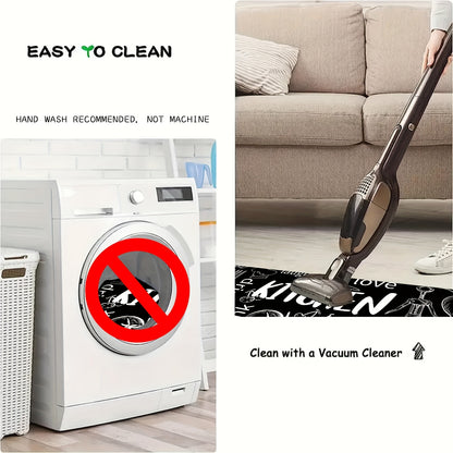 Non-Slip Bath Mat, Thickened Polyester Shower Door Rug, Half-Circle Entryway Foot Mat, Hand-Washable, Low Pile, Machine-Made, 660g/㎡, 1.2cm Thick, Kitchen & Bathroom Decor