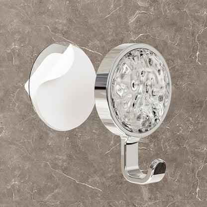 4pcs Modern Metal Wall Mount Hooks, Easy Install, Rotatable, Strong Adhesive, No Drilling Required, No Trace, for Bathroom Towel and Clothes Hanging