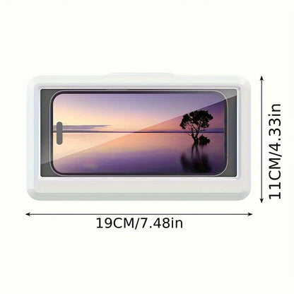 Support de téléphone de douche étanche en ABS avec écran tactile rotatif à 360°,