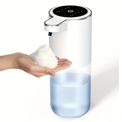 1pc USB Rechargeable Automatic Foam Soap Dispenser, 380ml Wall Mount Hand Machine, Phthalate-Free Plastic, Touchless Operation, 500mAh Lithium Battery, for Kitchen and Bathroom