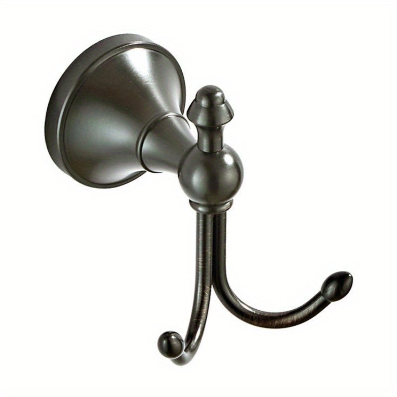 Boho Antique Brass Towel Hook, Wall Mounted Robe and Coat Hanger, Brushed Metal Finish, Easy Install, for Bathroom and Clothes Storage