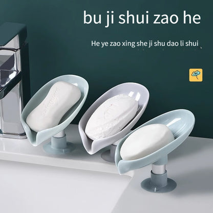 Teal Oval Soap Dish with Suction Cup - Punch-Free, Water-Draining Design for Bathroom Storage, Plastic Material, Glossy Finish, Easy Installation, Soap Organization | Oval Soap Tray | Smooth Surface Design, Soap Holder Bathro