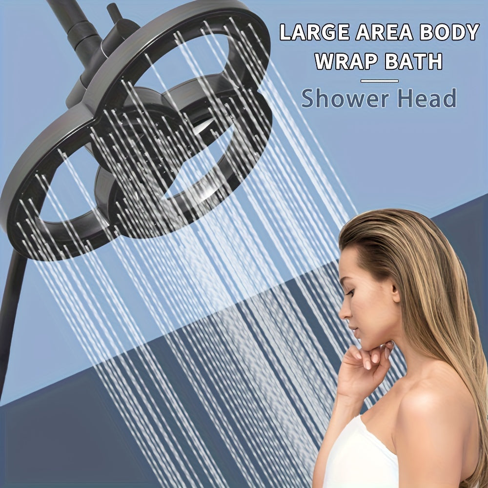 2pcs Upgraded High-Pressure Handheld Shower Set, ABS Material Including 9.25-inch Rainfall Head for a Better Bathing Experience, Bathroom Accessories