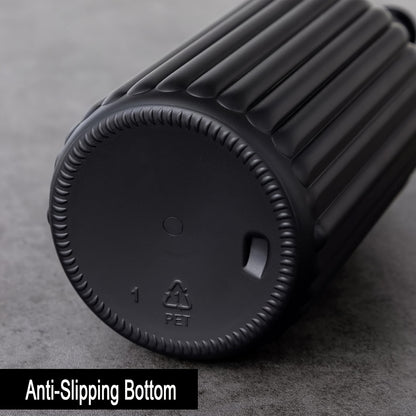 3pcs Refillable Bathroom Dispenser Set, Plastic,, Freestanding, Manual Pump Lotion Dispenser, Swab Holder, Toothbrush Organizer, with No Electricity Needed