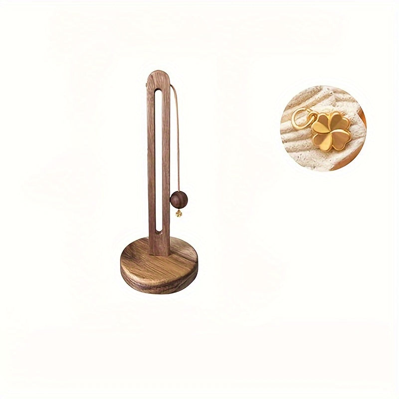 Porte essuie-tout vertical en bois massif