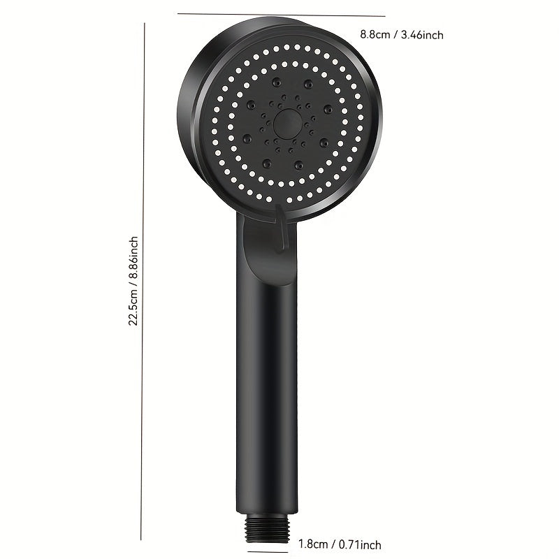 High-Pressure Adjustable Shower Head with 5 Modes - Versatile Daily Spray Nozzle for Enhanced Bathing Experience, Essential Bathroom Accessory, Christmas/Halloween Gift Decoration