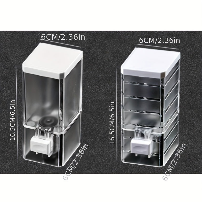 Stylish Wall-Mounted Soap Dispenser - Rust-Resistant Design, Space-Saving with Easy-Pump Head. Suitable for Hand, Shampoo, and Shower Gel - Perfect Modern Bathroom Accessory