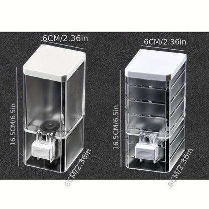 Stylish Wall-Mounted Soap Dispenser - Rust-Resistant Design, Space-Saving with Easy-Pump Head. Suitable for Hand, Shampoo, and Shower Gel - Perfect Modern Bathroom Accessory