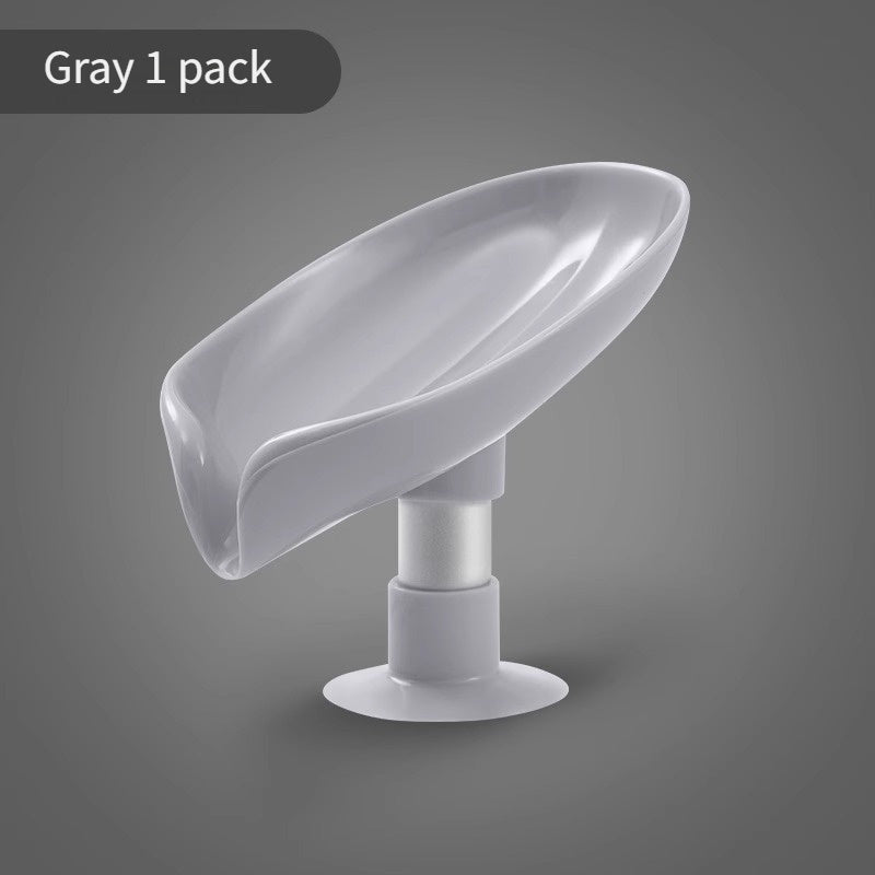 Teal Oval Soap Dish with Suction Cup - Punch-Free, Water-Draining Design for Bathroom Storage, Plastic Material, Glossy Finish, Easy Installation, Soap Organization | Oval Soap Tray | Smooth Surface Design, Soap Holder Bathro