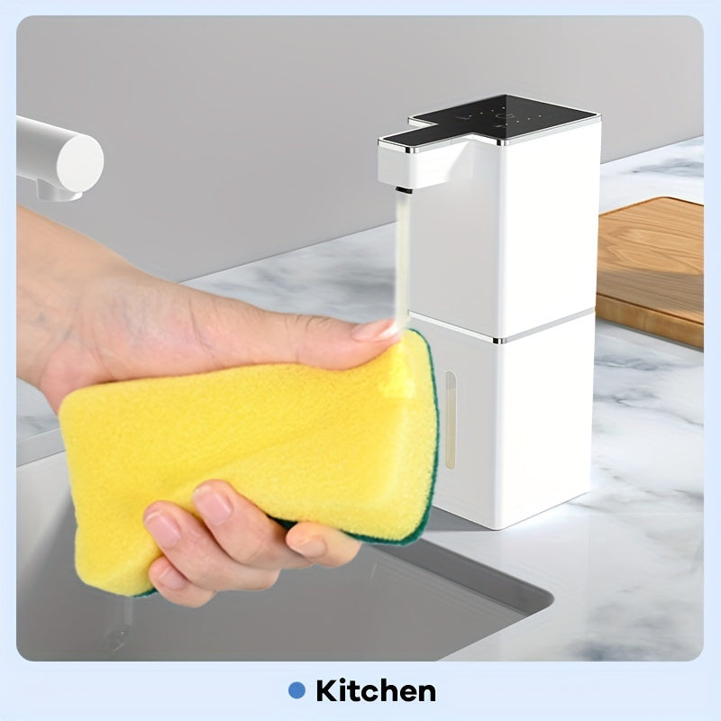 380ml Rechargeable Bathroom Liquid Dispenser Touchless Automatic Foaming Hand Soap Bottle Kitchen Detergent Dispenser
